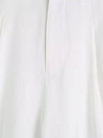 Foridol White Cotton Linen Long Pants Set Sleeveless Vest Pants Suit Office Lay Autumn Summer Wide Leg Casual Fashion Set Outfit