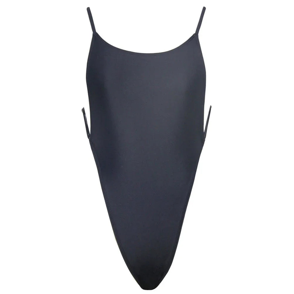 Extreme Mini Micro String Backless Women Swimwear One Piece Swimsuit Female High Cut Monokini Thong Bathing Suit Swim Beachwear
