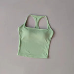 Women's Cross-Back Yoga Sports Vest One-Piece Cup Versatile Training Fitness Bra Colorful Fitness Clothing for Active Women