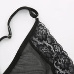 European and American men's sexy lace bra and panties temptation suit transvestite suit
