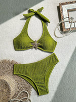 Sexy Metal Starfish Micro Bikini Set 2026 Women Brown Push Up Bra High Waist Swimsuit Summer Bathing Suit Two Piece Swimwear