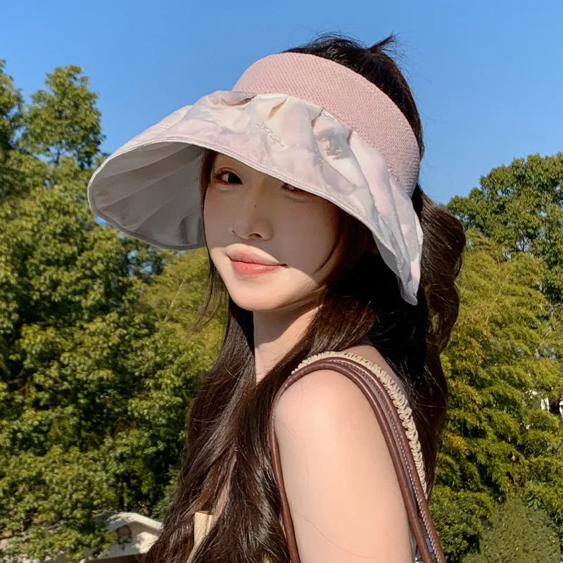 Summer empty top sun hat outdoor sports sun protection hat casual sun hat