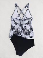 2026 Printed Leaves Tankini Two Pieces Swimwear Female Padded Swimsuit Women Bathers Bathing Swimming Swim Suit Beachwear