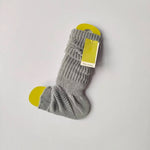 Women's warm knitted socks, autumn and winter Korean version long leg stacked socks, solid color warm dance yoga knitted socks