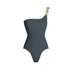Sexy Woman Swimsuit Summer Set Female Biquini Ladies Swimwear 2026 New Shiny One-Shoulder Backless One Piece For Vacation