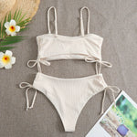 Sexy Bandeau Bikinis 2025 Women Brazilian Swimwear Female Swimsuit Two Pieces Bikini Set Bather Bathing Suits Girls Beach Wear