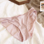 9 Color Women Seamless Panties Sexy Low Waist Milk Silk Comfort Breathable Briefs Buttock Cover Basic Shorts Ladies Lingerie