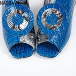 NASBAVI Out Outdoor Slippers Latest Luxury Shoes Women Designers Ladies Shoes and Sandals Wedding Shoes for Women Big Size 45 46