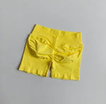 High-Waisted Peach Butt-Lifting Fitness Gym Sports Shorts for Women Tight-Fitting Belly-Control Outdoor Running Training Yoga