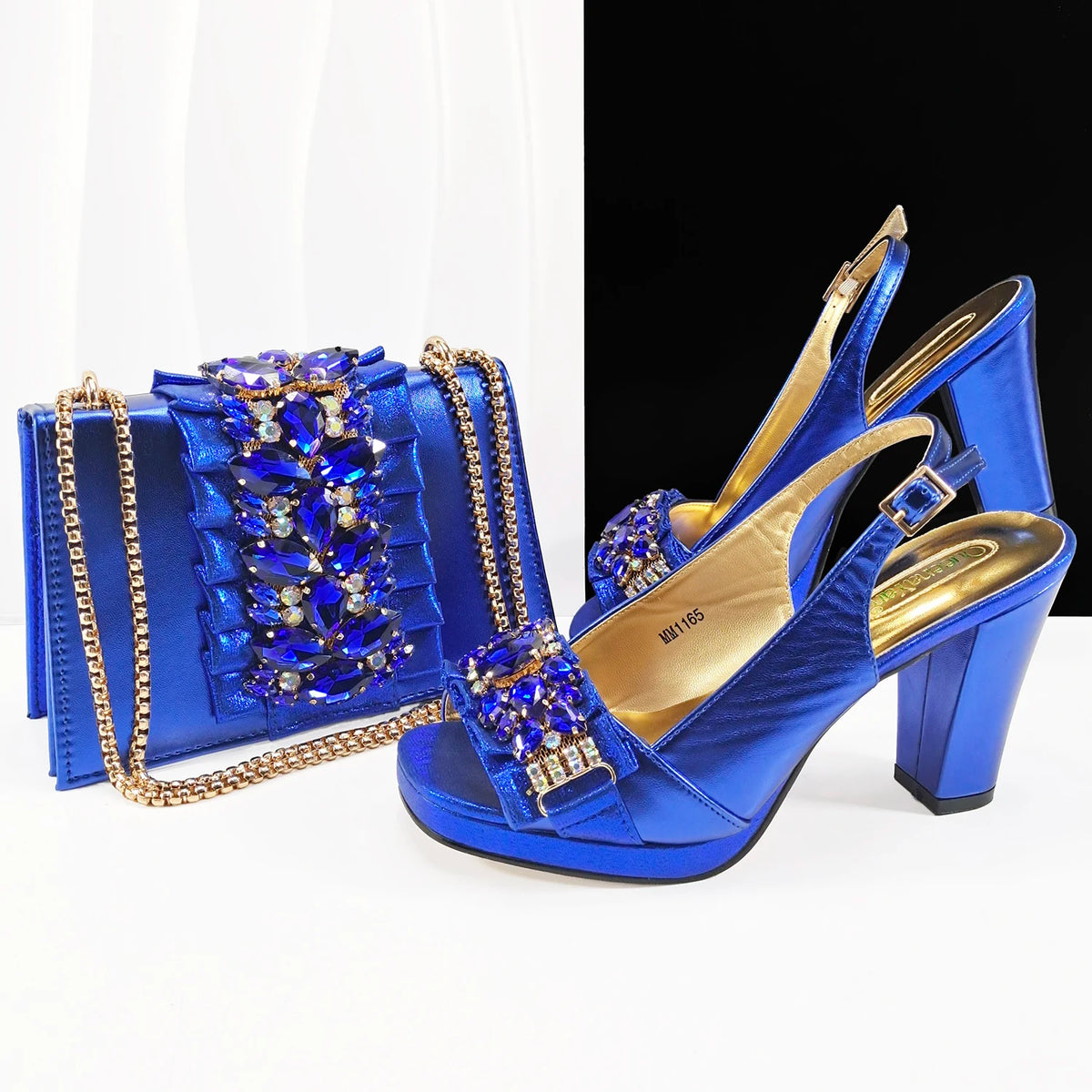 doershowLastest Italian Design Fashion Style Ladies Shoes with Matching Bag Set 2025 Nigerian Shoes and Bag Set HFG1-2