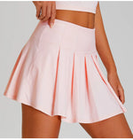 Fitness Tennis Short Skirts Women's Quick Cooling Sensation Sunscreen Pleated Skirt Outdoor UV Resistant Dance Golf Yoga Clothes