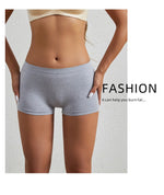 Women's underwear, compression pants, sports shorts, solid color underwear, comfortable and close fitting flat underwear