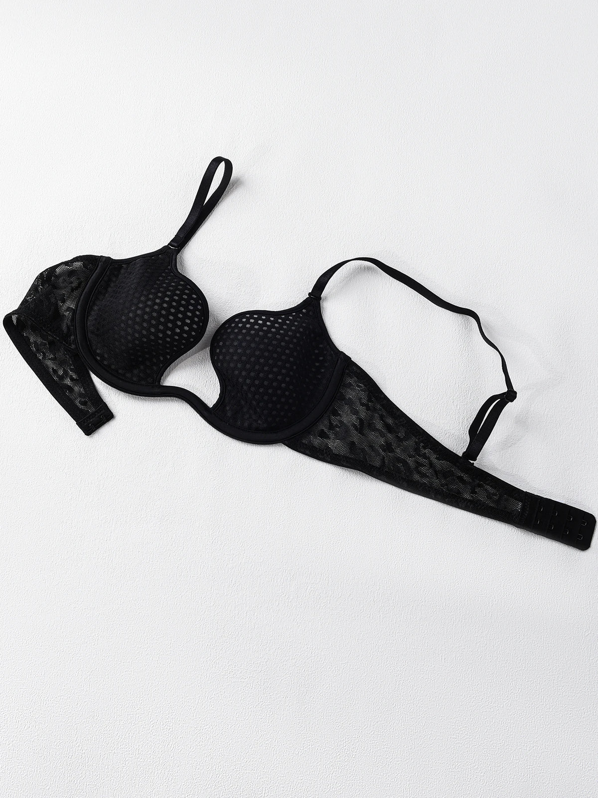 Sexy U-shaped spacer bra thin mesh Breathable underwear underwire comfortable stylish Lingerie bralette