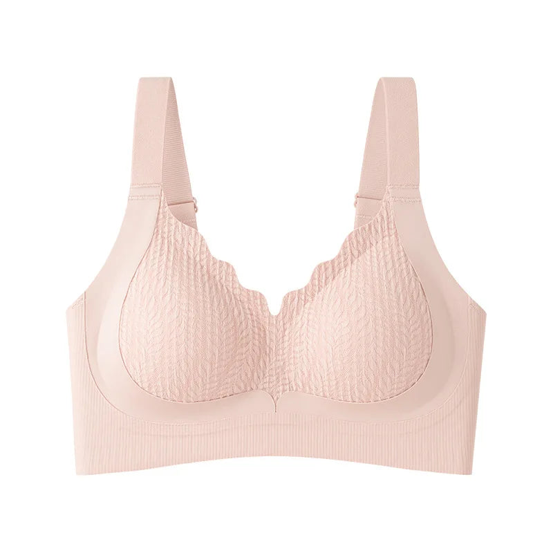 Minimizer Bra for Women Soft Support Seamless Shaping Side Control Push-Up Anti-Sag Bra Underwear Full Coverage Bralette