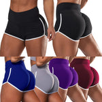 Women Gym Fitness Tight-Fitting Yoga Shorts Sexy Elastic Sports Running Tight Hip Lifting Shorts Girls Casual Sports Short Pants