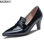 Elegant Black High Heels Women's Pumps Dress Shoes Fashion Point Heeled Party Office Footwear Shoes Ladies Comfortable Big Size