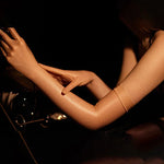 Ultrathin Sunscreen Driving Gloves Sexy Lace Oil Shiny Gloves for Women See Through Elastic Gloves Luxury Candy Color