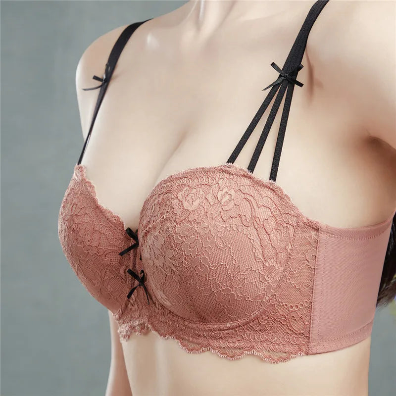 Big Chest Appears Smaller Thin Large Sizes Bra Gather Fold The Accessory Breast To Prevent Sagging Adjustable Text Bra SWD9013a