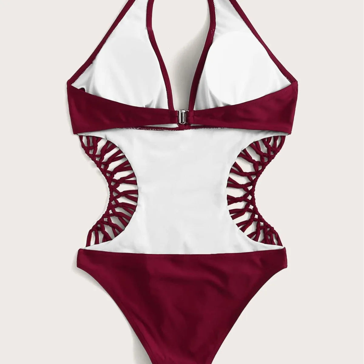 2024 Sexy Women's Cross One Piece Swimsuit Black Cut Out Swimwear Women Bathing Swimming Suit Female Beachwear Outdoor Bodysuit