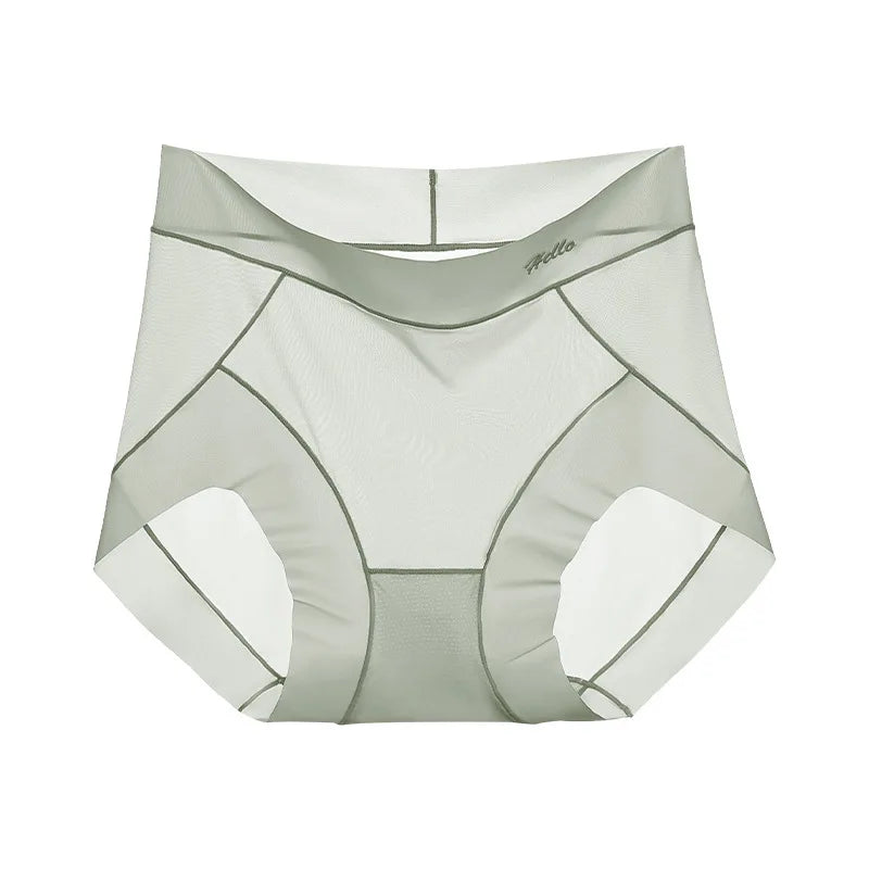 Ultra-thin ice silk seamless underwear for women, ultra-thin cool breathable mask underwear briefs