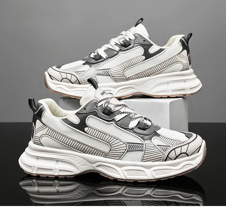 Sneakers Women TrendsPlatform Shoes Lightweight Outdoor Sports Shoes Breathable Running Shoes Lace Up Casual