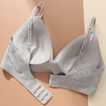 Push Up Bras For Women Non-wire Brassiere Soft Comfy Letter Straps Top Sexy Lingerie U-shaped Back Seamless Underwear Intimates