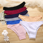 4Pcs Women's Cotton Briefs Seamless Women Sexy Panties Intimates Solid Color Breathable Underwear Female Low Waist Soft Lingerie