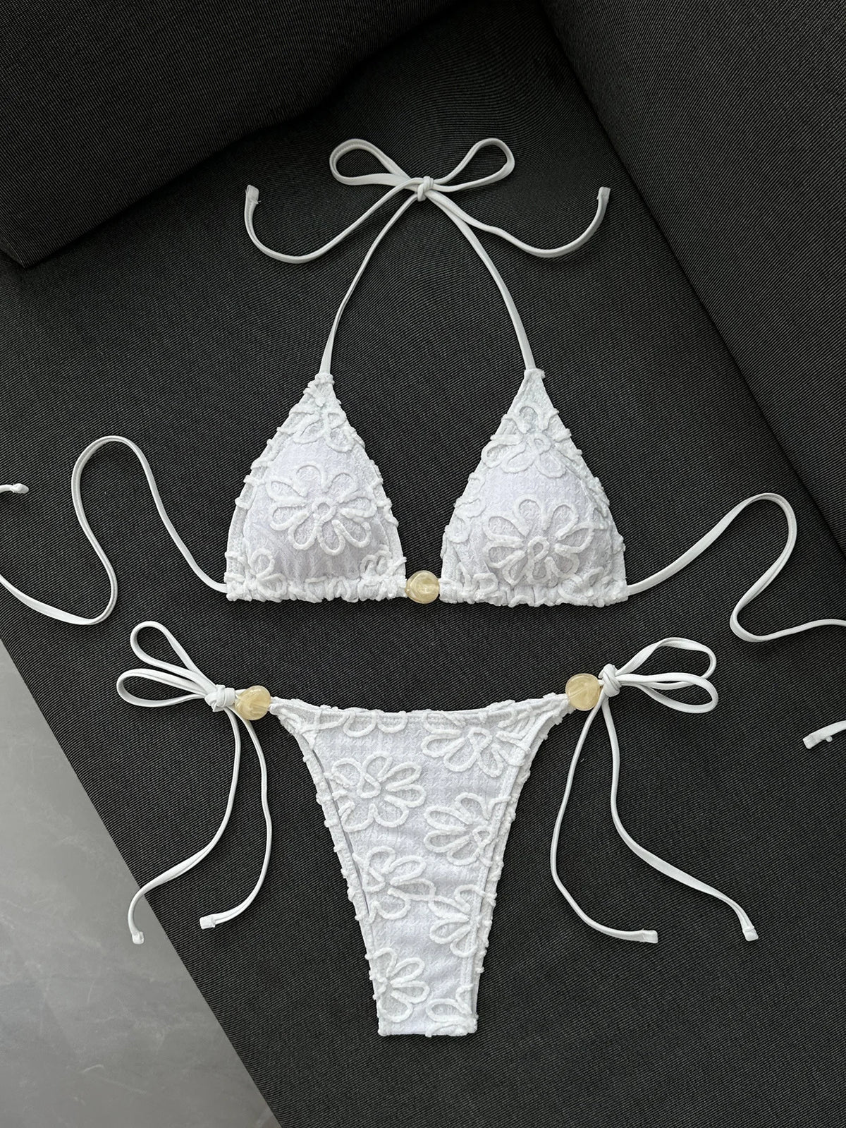 DEKA Pink Lace Micro Bikini 2026 Women Brazilian Push Up Bra Tie Side Thong Swimsuit Beach Holiday Bathing Suit 2 Piece Swimwear