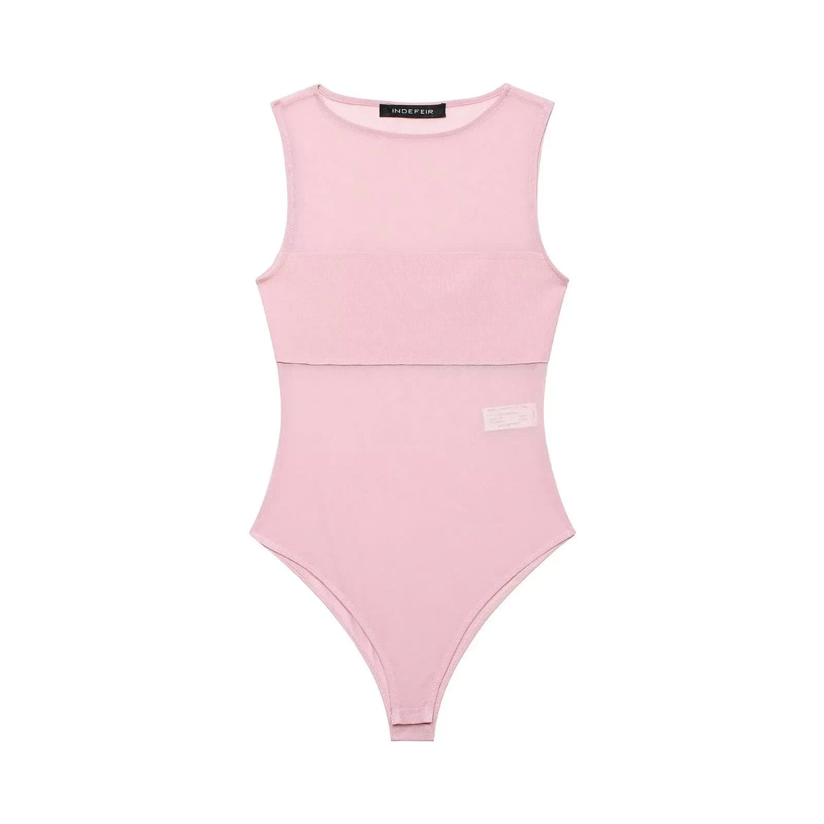 Women's Patchwork Silk Mesh Jumpsuit WHEF