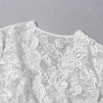 2pcs/set Women Sleepwear Set Underwear Lace Crochet Stitching Nightwear For Daily Wear
