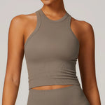 Women Tops Breathable Sports Bra Absorb Sweat Shockproof Padded Gym Clothes Running Fitness Seamless Yoga Sports Bra Underwear