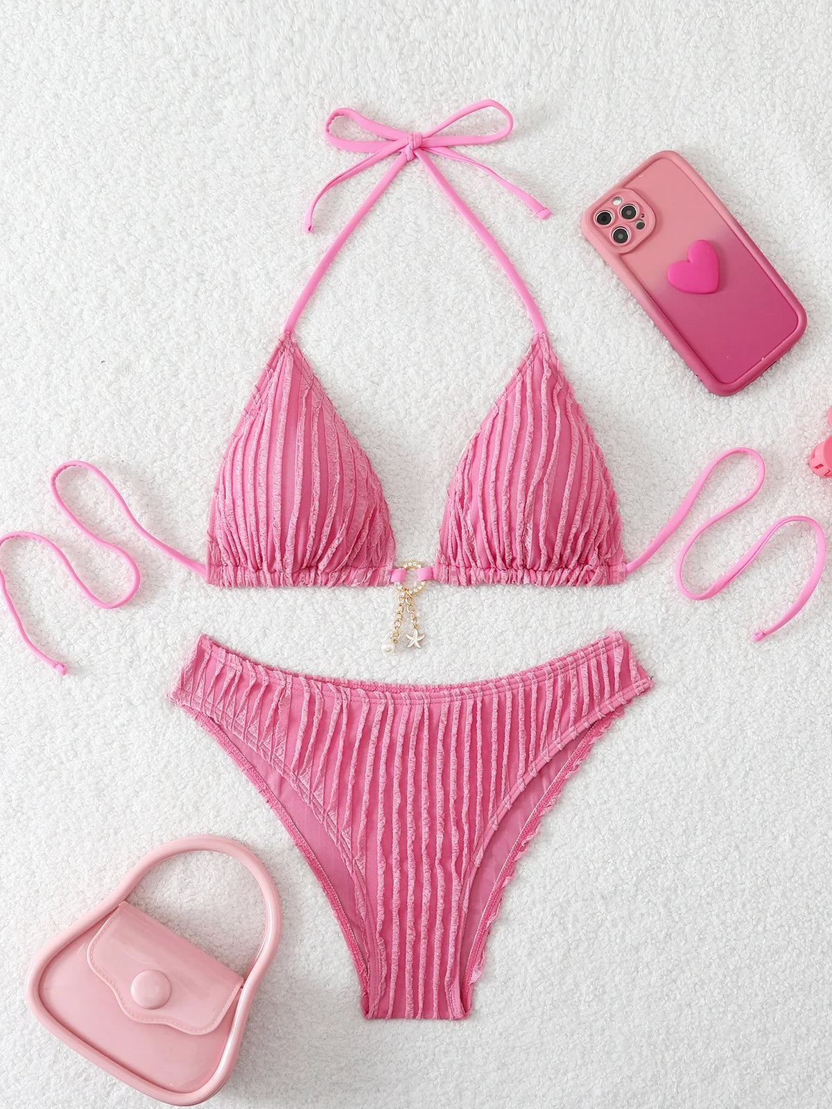 Sexy Women's Swimsuit Two-piece Bikinis Sets Two-piece Beach Trend Bikini 2026 Female Swimwear for Bathing Suit Woman Beachwear
