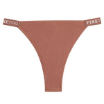 Women Cotton Maillard Brazilian Sexy Panties Breathable Low Waist Female Underwear Soft Solid Color Intimates High Elastic Linge