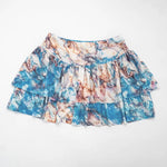 Spring and summer new women's suit fake two-piece halter top ruffled skirt two-piece suit