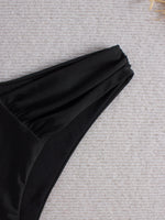 2026 Black Sexy Swimsuit Only Pants High Cut Swimwear Women Solid Bathers Bathing Swimming Trunks Swim Suit Female XXL