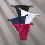 Women's Cotton Panties 3Pcs/set Sexy Low Waist Briefs M-2XL Comfortable Underwear Female Soft Solid Color Underpants Lingerie