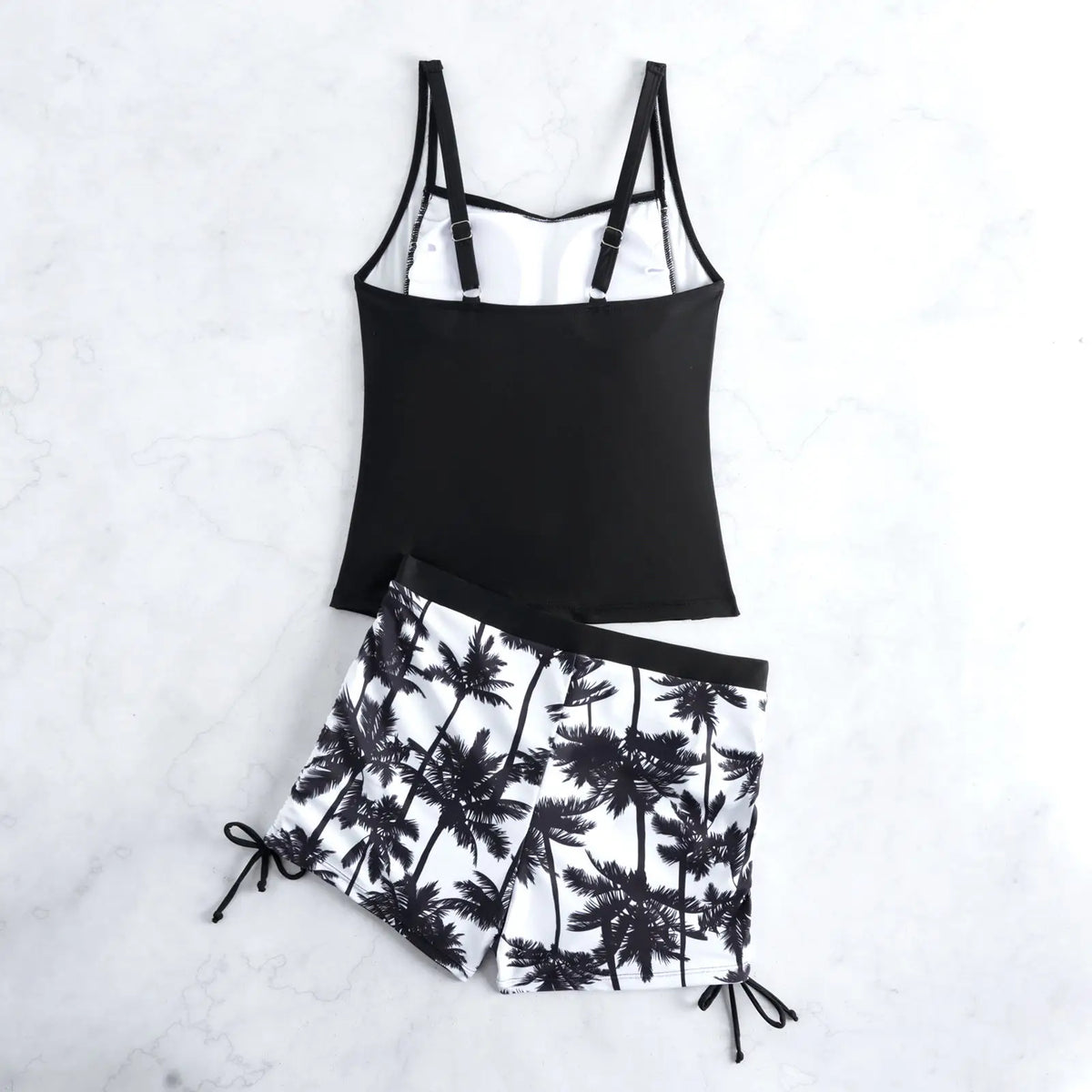 2026 Strappy Tankini Set Two Pieces Swimwear Female Beach Wear Swimsuit Women Bathers Bathing Swimming Swim Suit Beachwear