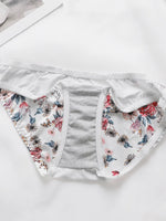 2-Pieces High quality Women's Flower Printed Bra Underwear Set Women's Autumn/Winter New Underwear Underwear Underwear A2173