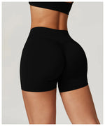 Yoga Shorts Women High Waist Workout Shorts Fitness Yoga Tights Lift Butt Fitness Ladies Yoga Gym Running Short Pants Sportswear