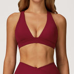 Sexy Gym Top Women Sports Bra Running Back Cross Push Up Yoga Bra Breathable Sports Underwear Women Fitness Workout Top Women