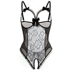 Erotic Lingerie For Women Sex Underwear Porn Outfit Dress Hot Bow Open Sexy Costume Open Crotch Transparent Lingerie Plus Size