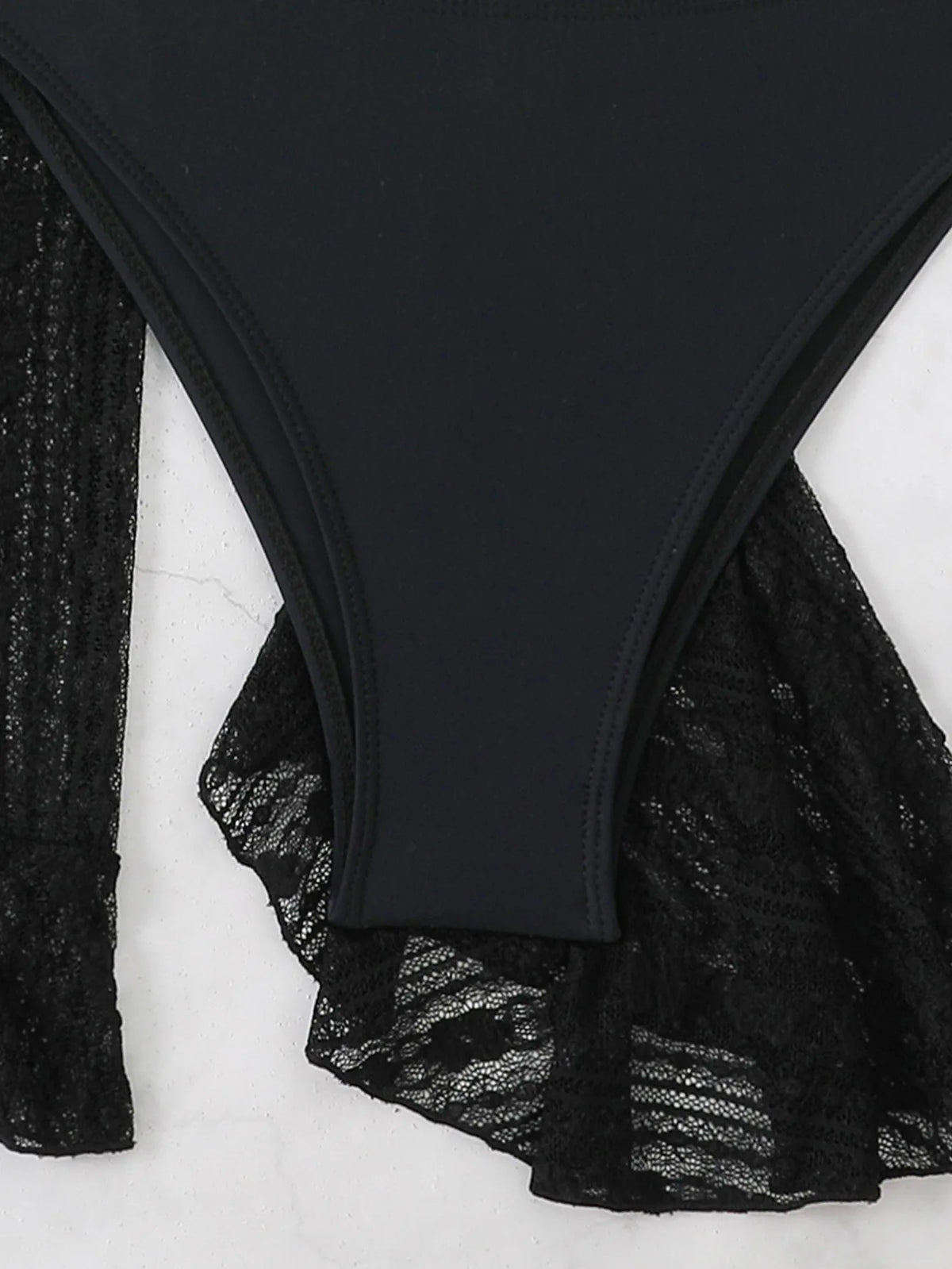 2025 4 Pieces Swimsuit with Skirt Female Swimwear Long-sleeved Cover Up Thong Bikinis Set Bather Swimming Beachwear Bathing Suit