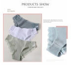 3Pcs/set Women's Cotton Panties M-2XL Women Patchwork Lace Underwear Sexy Low Waist Briefs Ladies Comfortable Underpants 2022
