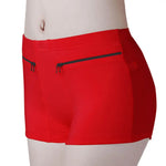 Women Safety Pants High Elasticity with Anti-theft Zippered Pocket Seamless Anti-exposure Mini Skirt Inner Shorts Underpants