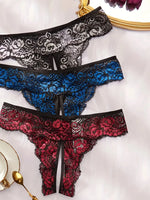 Lace Romantic Floral Thong Soft Women's Underwear G-string Comfortable Female Lingerie