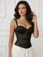 Fishbone Shapewear Corset for Women, Slim-Fit Camisole, Outerwear, European and American Retro Sexy Hot Girl Top
