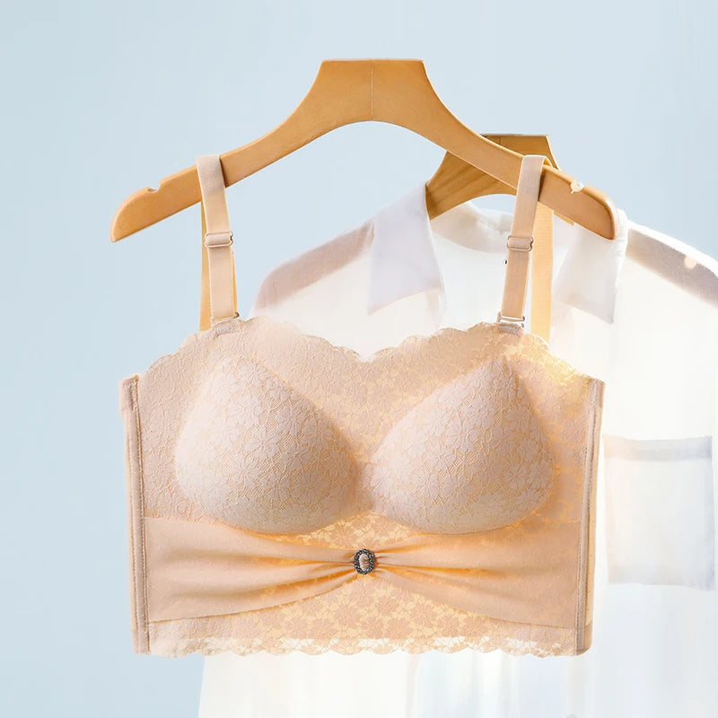 Seamless Solid Without Straps Bralette Lingerie Plus Size 5XL Women Sexy Strapless Bra Invisible Bra Push Up Bra M-5XL Underwear