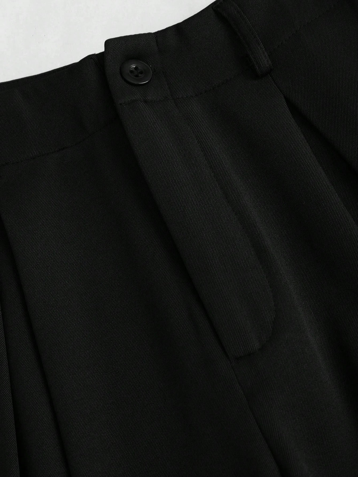 Women's Elegant Jacquard Pleating Wide-Leg Pants Office/Commuting Solid Color Loose Casual Suit Pants, Autumn/Winter