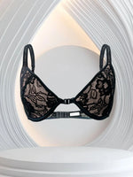 Ladies' sexy lace Front-Closure bra Women's Front Close Lace Underwire Bra Lingerie Elegant Sexy Front Hook plus size Bra