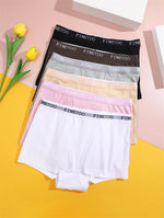 Finetoo Women's Panties Cotton Seamless Sports Boxers Underwear Female Solid Color Briefs Cozy Lingerie Intimate Underpant S-XXL